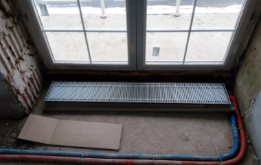 Подключение напольного конвектора